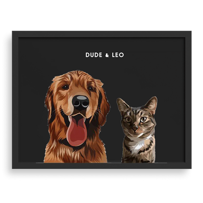 Custom Two Pet Portraits